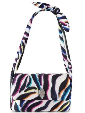 NWT Kurt Geiger Kensington Zebra Knot Shoulder Bag